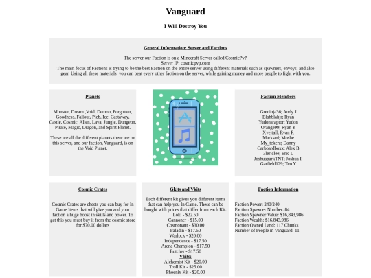 Website screenshot
