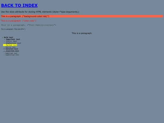 styles screenshot