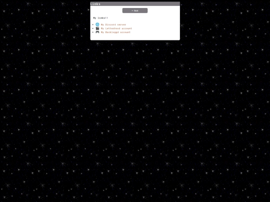 links screenshot