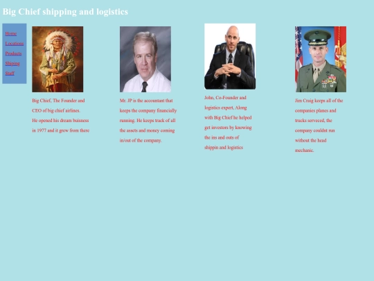 Staffpage screenshot