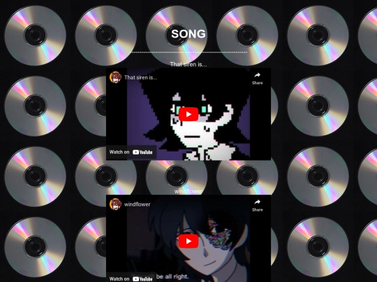 Spoilers/song screenshot
