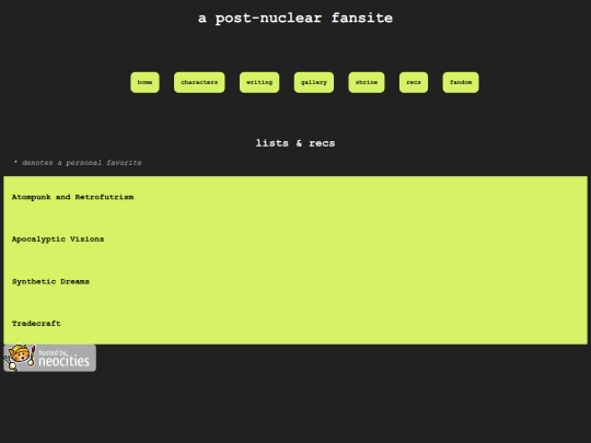 pages/lists screenshot