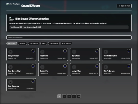 sounds screenshot