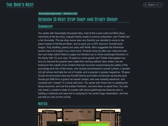 d-and-d-pagemaster/sessions/12-rest-stop-shop-and-study-group screenshot