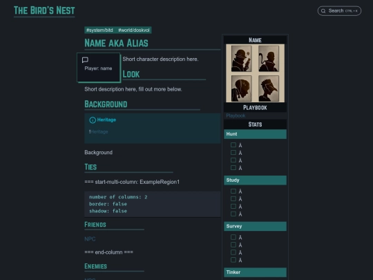 templates/blades-in-the-dark/insert/insert-bit-d-playbook-sheet screenshot