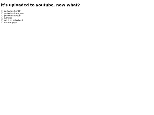 checklist screenshot