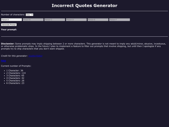 incorrect-quotes-generator screenshot
