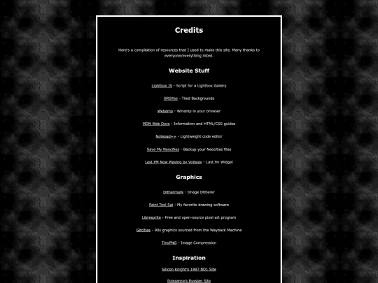 frontpage/credits screenshot