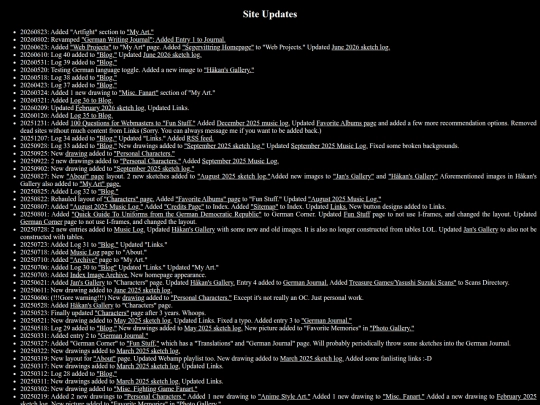 updates screenshot