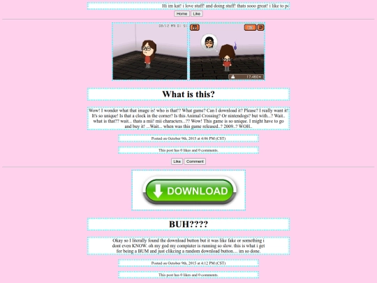 posts screenshot