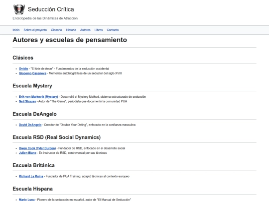 autores screenshot