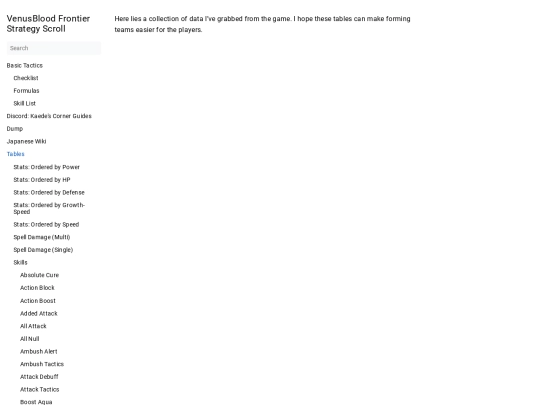 docs/tables screenshot