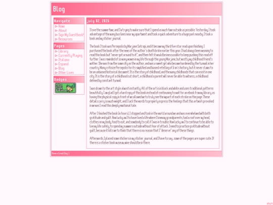 blog screenshot