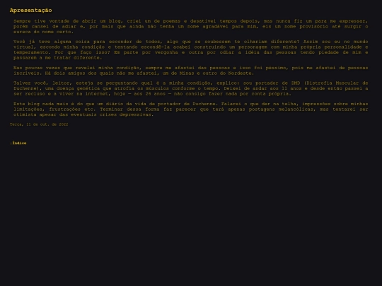 postagens/apresentao screenshot
