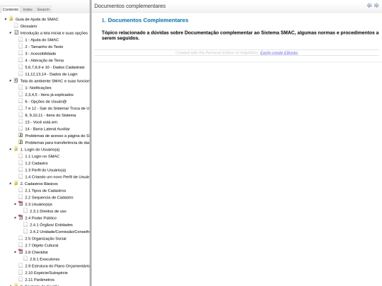 Documentoscomplementares screenshot