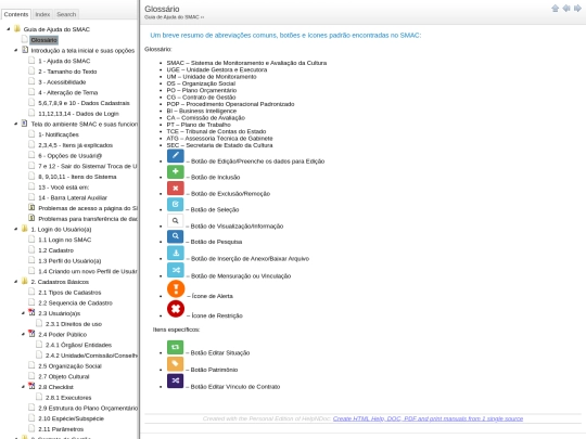 Glossario screenshot
