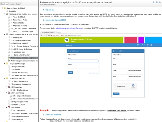 ProblemasdeacessoapaginadoSMACno screenshot