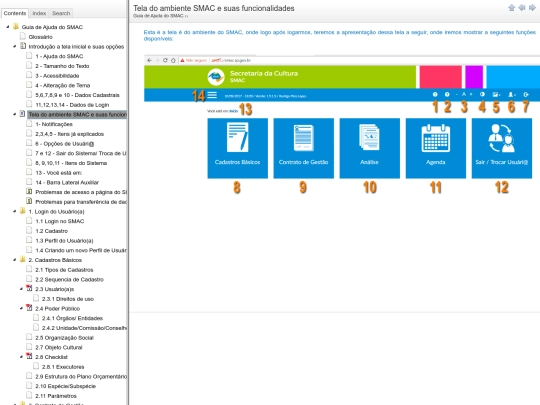 TeladoambienteSMACesuasfuncionalidades screenshot