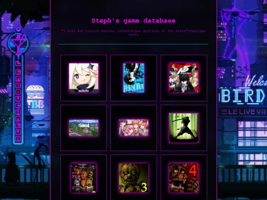 games screenshot