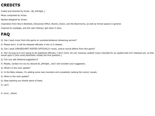 creditsfaq screenshot