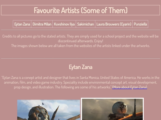 artists screenshot