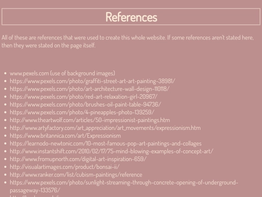 references screenshot