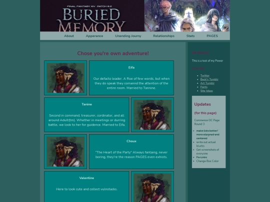 Pages screenshot