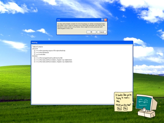 weblog screenshot