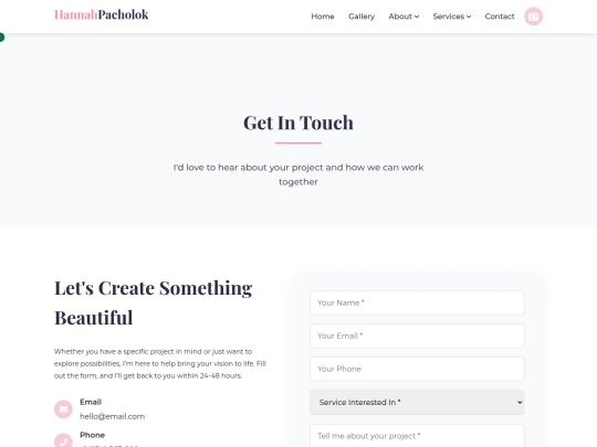contact screenshot