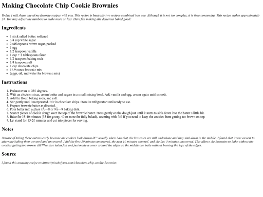 How to Make Chocolate Chip Cookie Brownies screenshot