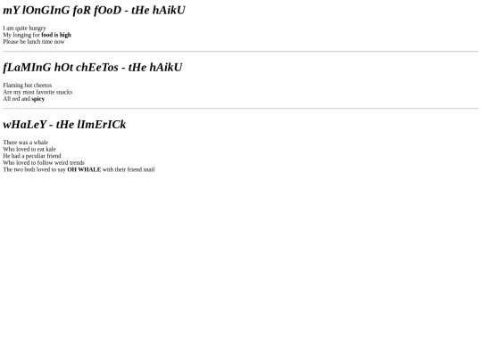poems screenshot