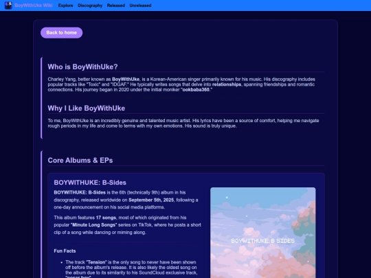 discography screenshot