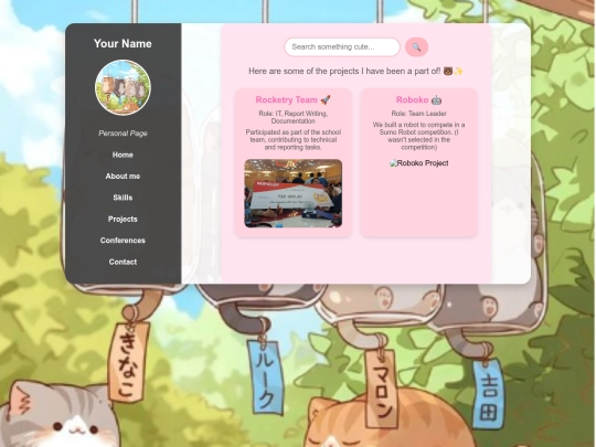 projects screenshot