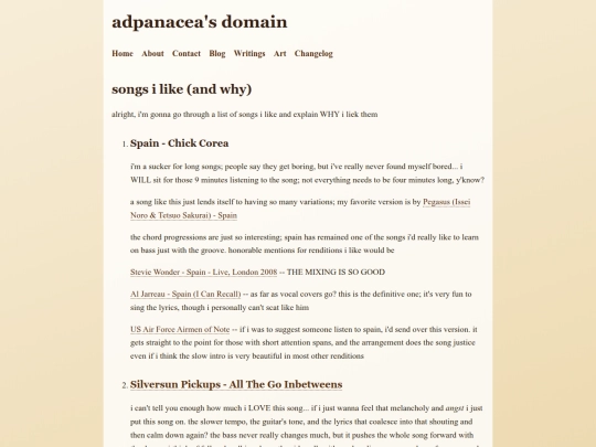 writings/songs-i-like screenshot