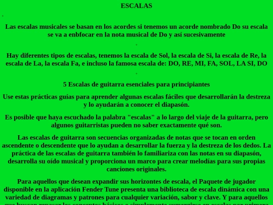 Escalas screenshot