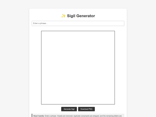 SigilMaker screenshot