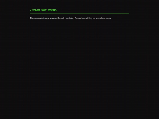 not_found screenshot