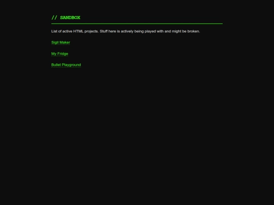 sandbox screenshot