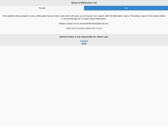 info screenshot