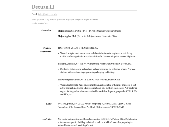 resume/resume screenshot
