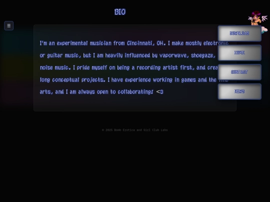 bio screenshot