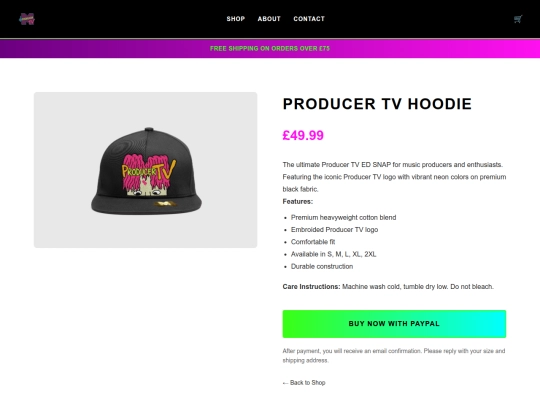 product-hoodie screenshot
