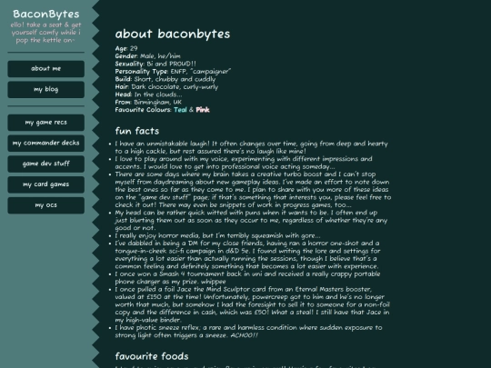 about-me screenshot