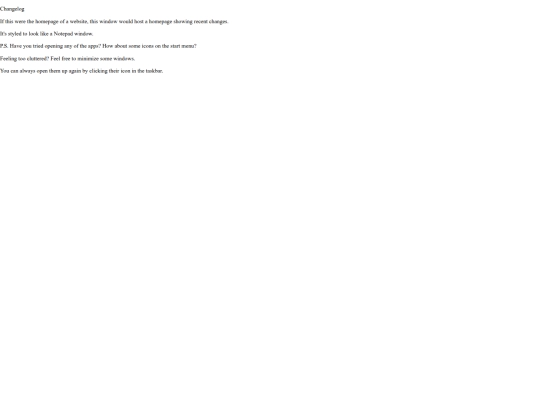 webdesign/windows7/changelog screenshot