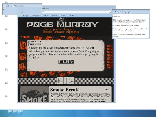 webdesign/windows7 screenshot