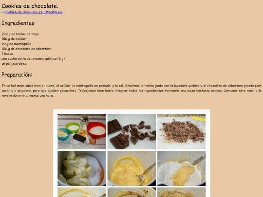 Cookies de chocolate screenshot