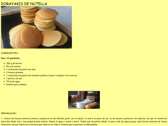 Dorayakis de nutella screenshot