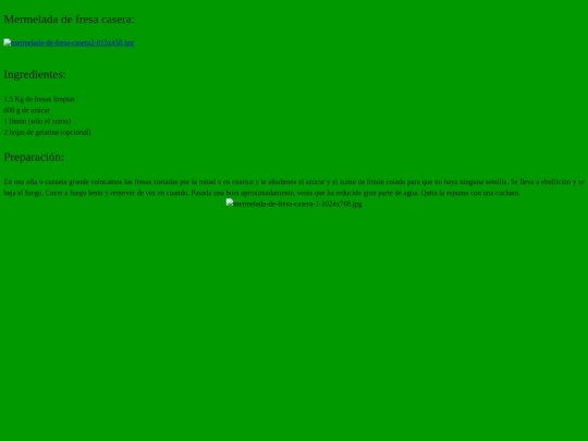mermelada de fresa casera screenshot