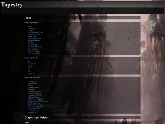 DATapestry screenshot