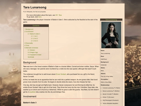 OCs/Tara screenshot